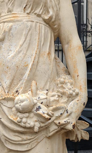 FONDERIE DU VAL D’OSNE,  Statues en fonte de la déesse Cérès  et de la nymphe Pomone d’après Mathurin MOREAU -4