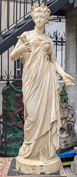 FONDERIE DU VAL D’OSNE,  Statues en fonte de la déesse Cérès  et de la nymphe Pomone d’après Mathurin MOREAU -6