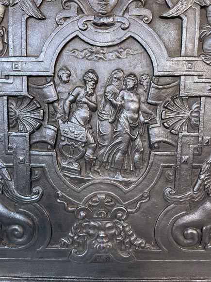 Plaque de cheminée au très riche décor de l'Ancien Testament-5