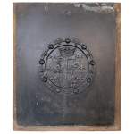 Plaque de cheminée au monogramme de François 1er, XIXe siècle