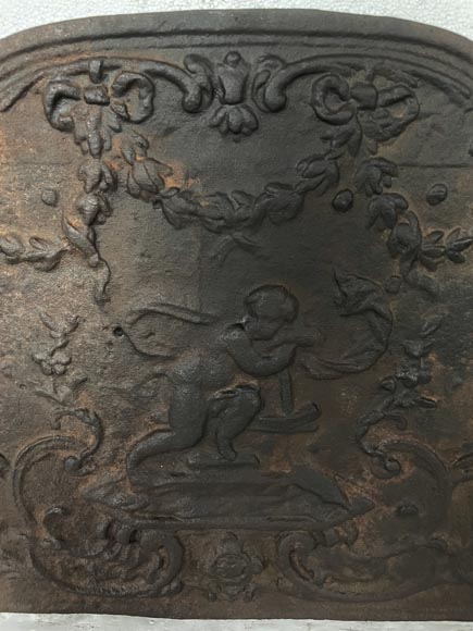 Plaque de cheminée de style Louis XV 