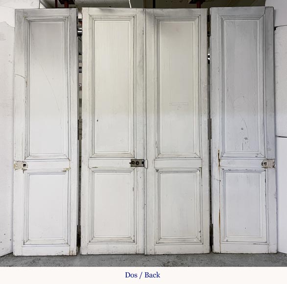 Lot d'une double porte et de deux portes anciennes de style Louis XV-15