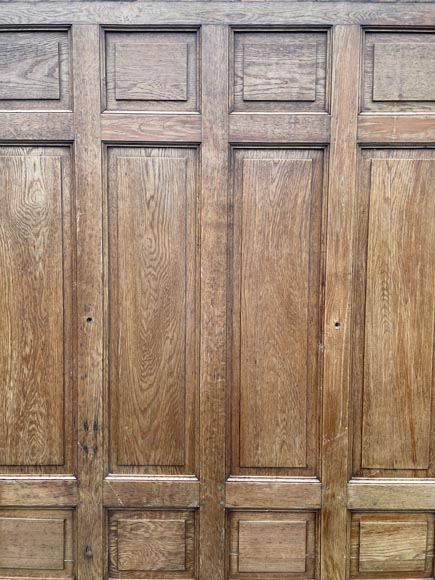 Ensemble de soubassements de boiseries d'environ 23m linéaire en chêne Ensemble de soubassements de boiseries d'environ 23m linéaire en chêne-4