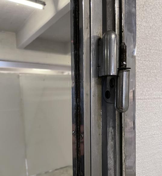 Porte Art Déco en métal aux miroirs-8