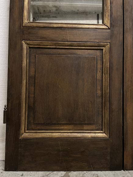 Eléments de boiseries avec décor en velours et cuir de Cordoue, XIXe siècle-13