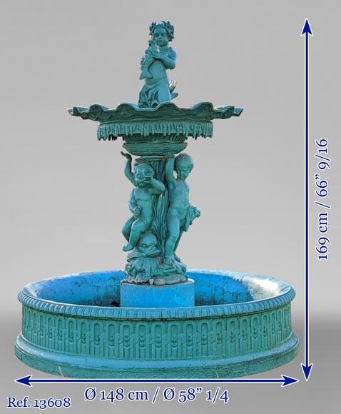 Fonderie Ducel, fontaine en fonte sur le thème de la mer, deuxième moitié du XIXe siècle-14