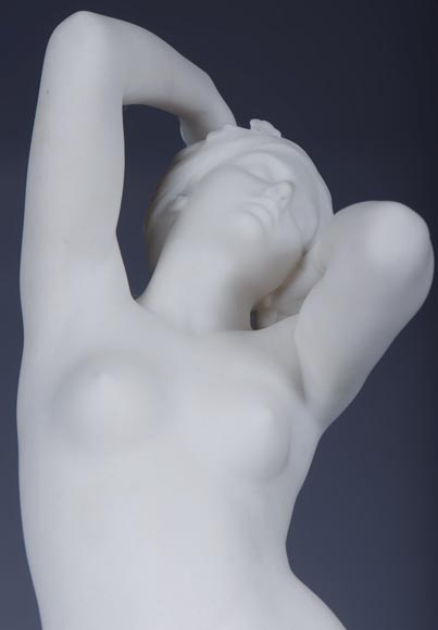 Laurent MARQUESTE - « Galatée », Sculpture en marbre, vers 1885-2