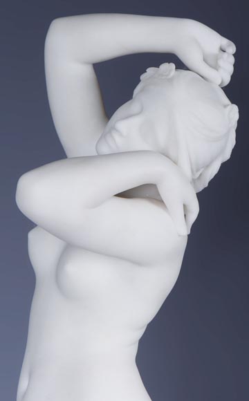 Laurent MARQUESTE - « Galatée », Sculpture en marbre, vers 1885-8