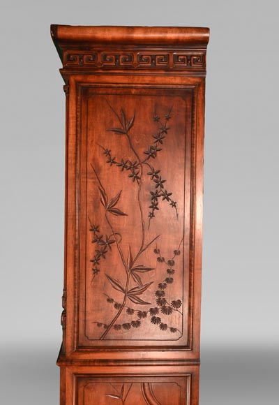 Gabriel VIARDOT (attribué à), Vitrine-armoire japonisante, fin du XIXe siècle-13