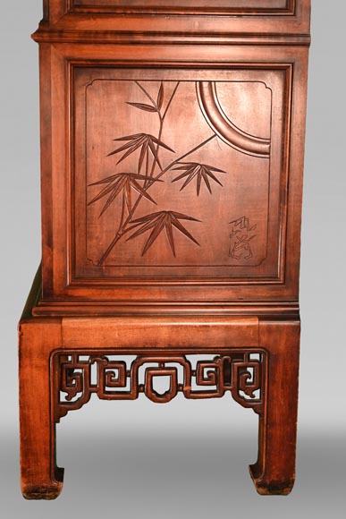 Gabriel VIARDOT (attribué à), Vitrine-armoire japonisante, fin du XIXe siècle-14