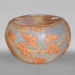 DAUM Nancy — Vase Art Nouveau « Feuilles d’érable »