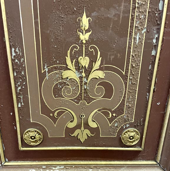 Paire de grandes doubles portes peintes Napoléon III-5