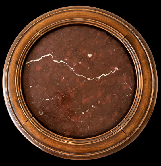 L’Escalier de cristal, guéridon japonisant en bois exotique et bronze doré L’Escalier de cristal, guéridon japonisant en bois exotique et bronze doré-2