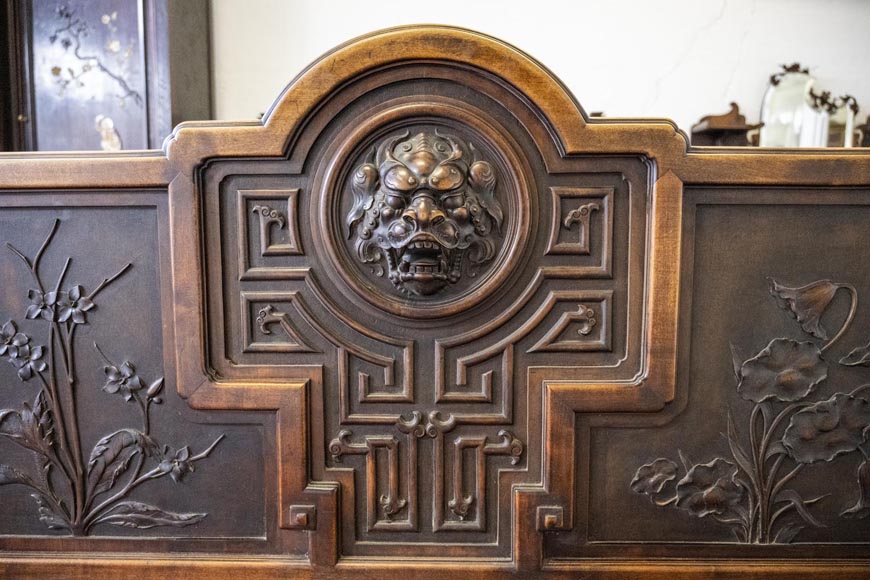 Gabriel VIARDOT, ensemble de mobilier japonisant pour chambre à coucher-13