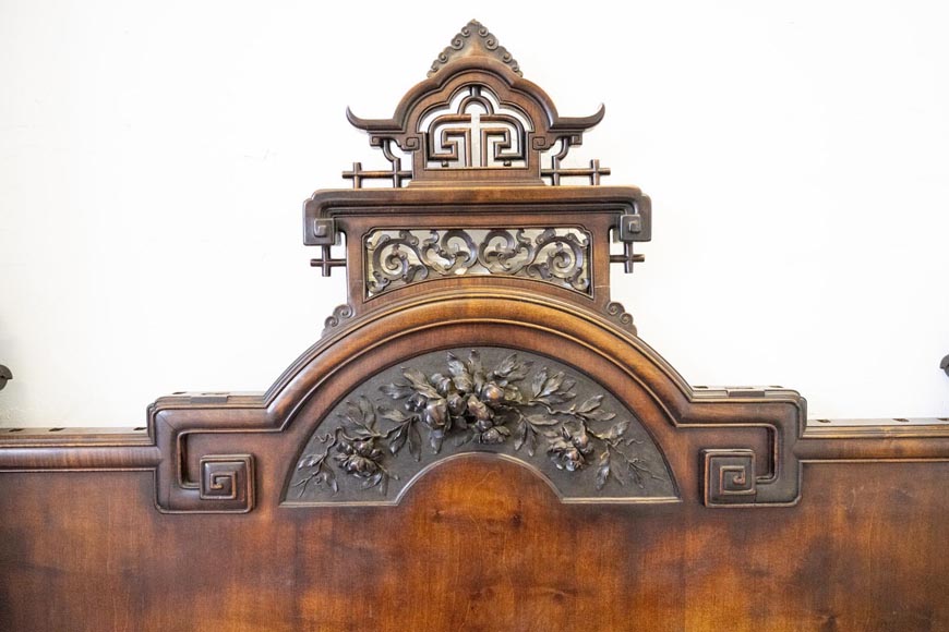 Gabriel VIARDOT, ensemble de mobilier japonisant pour chambre à coucher-16