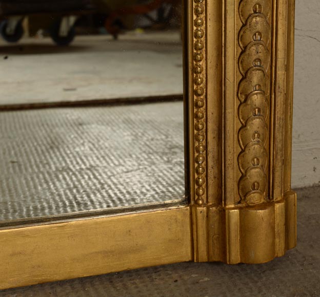Trumeau en bois et stuc doré de style Napoléon III-9