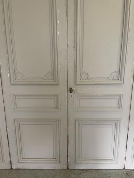 Grande porte quadruple au décor Napoléon III-5