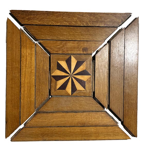 Lots de 105 m² en point de Hongrie, grande frise à dents de scie et motifs étoile-5