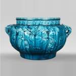 Théodore DECK, le grand vase bleu inspiré des arts de l’Extrême-Orient