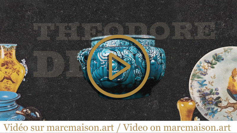 Théodore DECK, le grand vase bleu inspiré des arts de l’Extrême-Orient-0