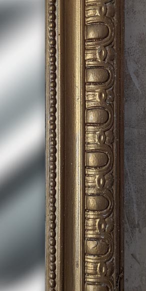 Trumeau peint de style Louis XV à décor de grande coquille-4