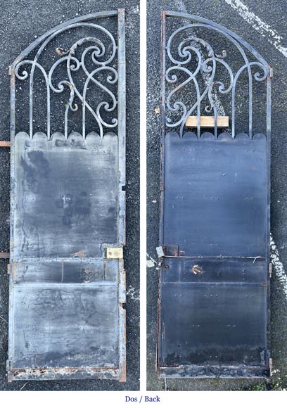 Grand portail en fer forgé de style Napoléon III-4