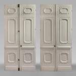 Paire de grandes doubles portes de style Napoléon III richement décorées