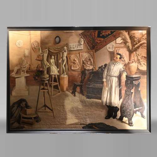 École italienne du XIXe siècle, L’Atelier du sculpteur