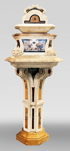 Fontaine en marbre, fin XIXe siècle-0