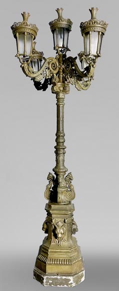 Ensemble de lampadaires de style Napoléon III-2