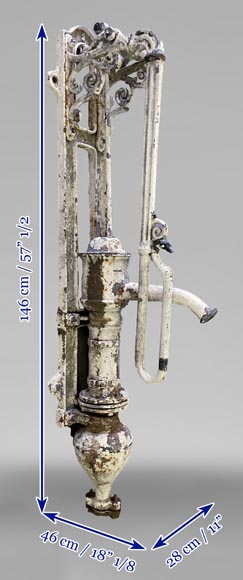 Pompe à eau en applique en fonte-10