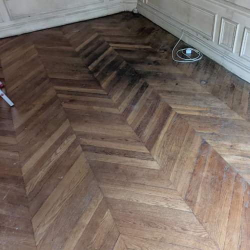 Lot de 12 m² de parquet point de Hongrie