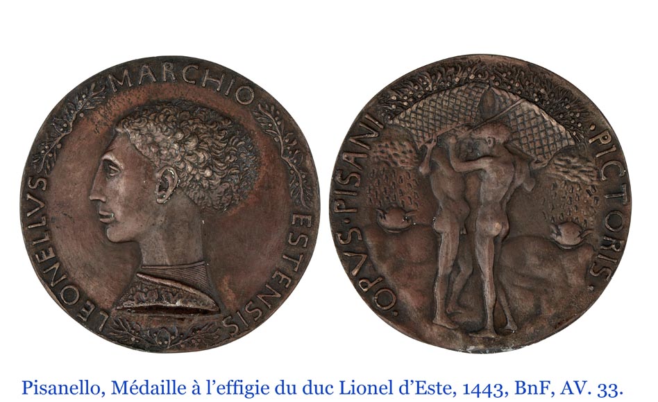 DECK Théodore, miroir monumental en chêne orné de médaillons en faïence verte-22