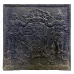 Plaque de cheminée ornées des armes du duc de Lorraine et de Bar, Léopold Ier