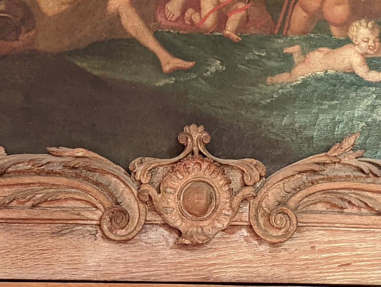Paire de trumeaux de porte d'époque Louis XV figurants des scènes de la vie de Vénus-9