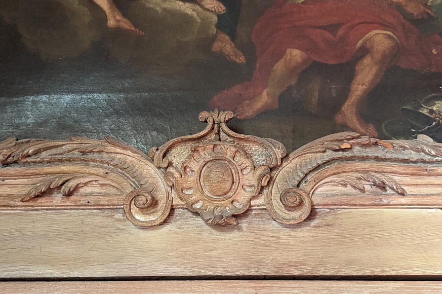 Paire de trumeaux de porte d'époque Louis XV figurants des scènes de la vie de Vénus-16