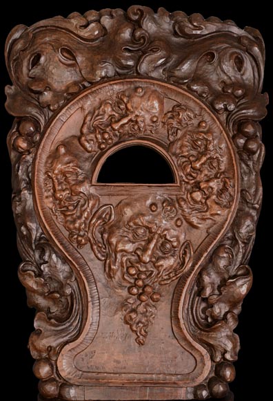 Sièges en bois sculpté-1