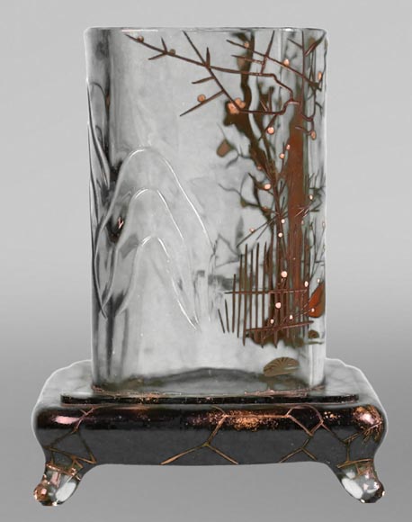 Eugène ROUSSEAU, Vase à la cueilleuse japonaise, vers 1870-1880-2
