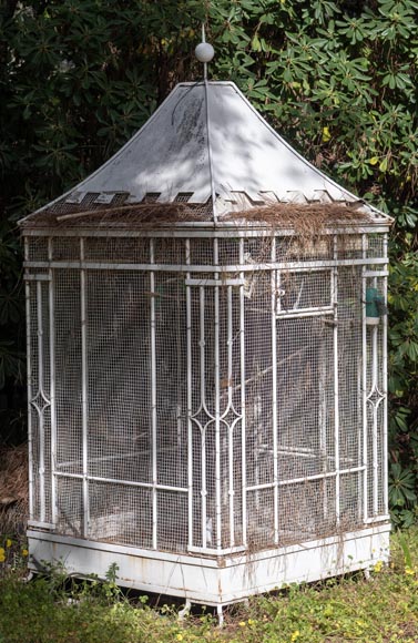 Grande cage à oiseau en fer-0