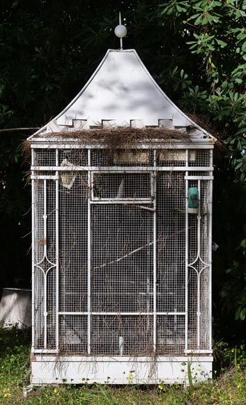Grande cage à oiseau en fer-1