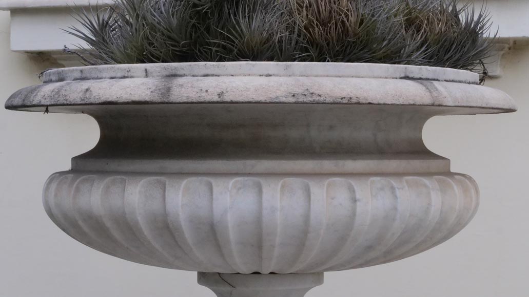 Paire de vasques de style classique en marbre-5