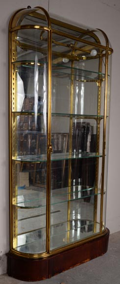 Meuble vitrine de magasin ou de collectionneur du début du XXe siècle-1