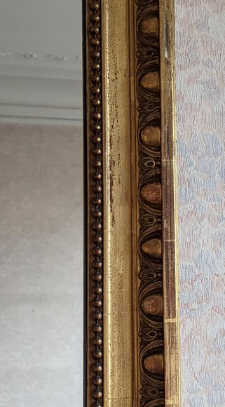 Trumeau doré de style Louis XVI à feuilles de laurier-4