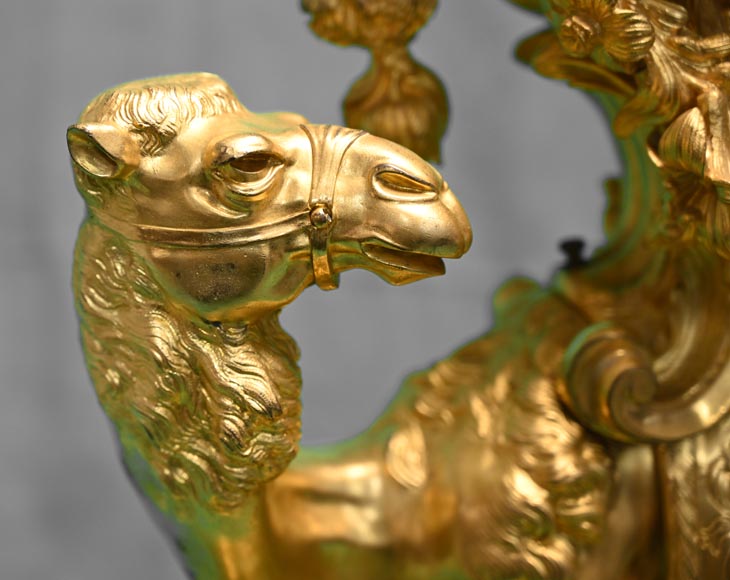 Pendule de style rocaille au dromadaire-4