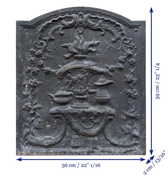 Petit plaque de style Louis XV au pot à feu et chocolatière-8