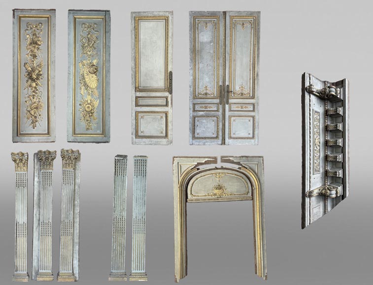 René Gaillard (architecte), Aimé Octobre (sculpteur), Boiserie de style Régence polychrome et dorée, 1919-0