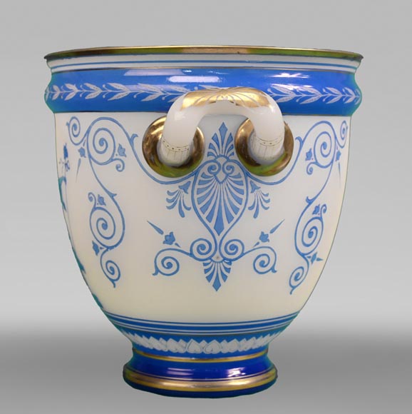 BACCARAT, Vase en cristal au décor néo-grec, vers 1867-2