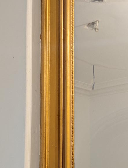 Trumeau de style Louis XVI mouluré et doré-4