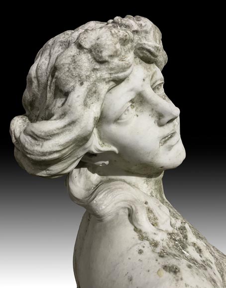 Femme Bacchanal d'après CLODION en marbre-4