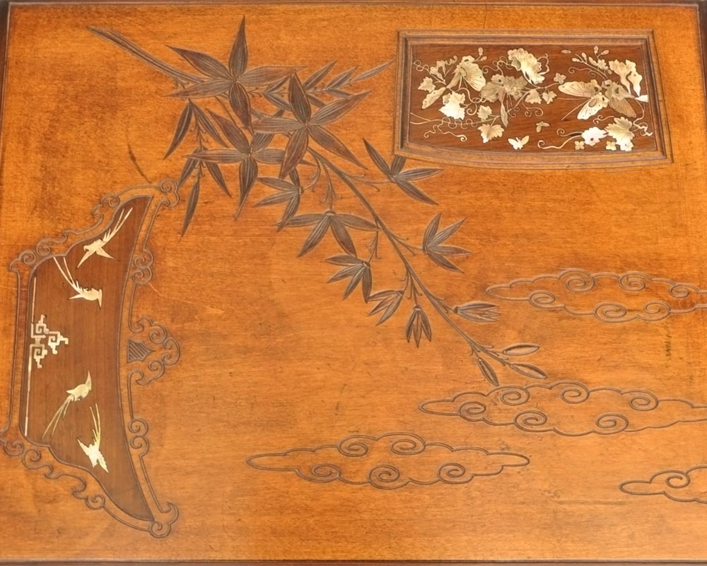 Gabriel VIARDOT (Att. à), Table japonisante à ornements de bronze doré-6